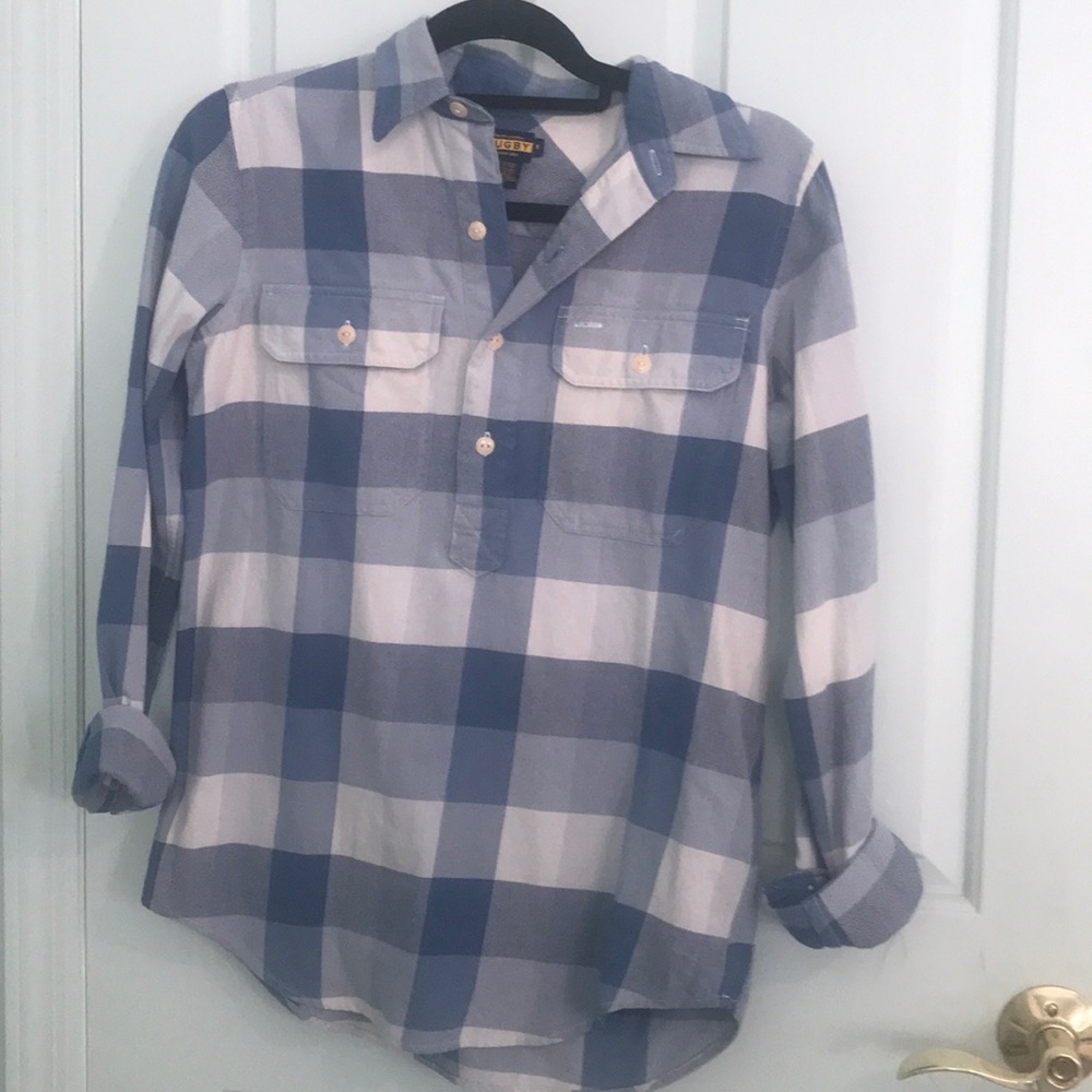 Ralph Lauren Plaid Half Button Shirt